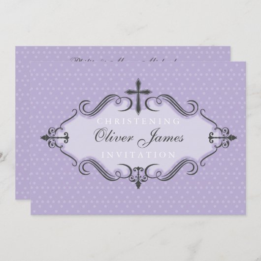 INVITATIONS CHRISTENING :: viva 6L (Devant / Derrière)