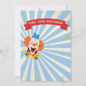 Invitations Circus Poster Style Party (Dos)