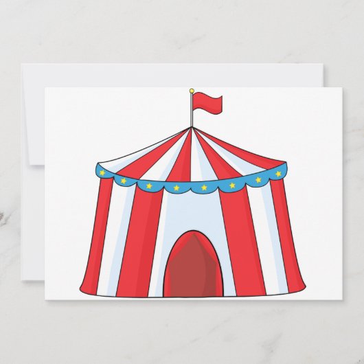 Invitations Circus Tent (Devant)