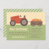 Invitations Citrouille Anniversaire de enfant (Devant / Derrière)