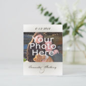 Invitations Classique Simple Photo Wedding (Debout devant)