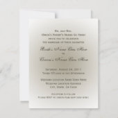 Invitations Classique Simple Photo Wedding (Dos)