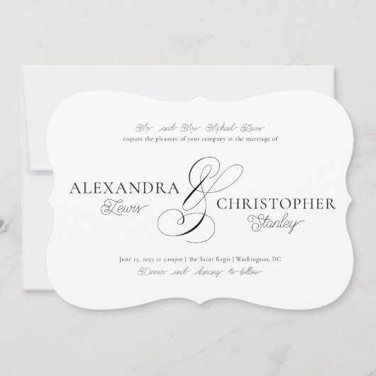 Invitations classiques (Devant)