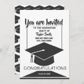 Invitations classiques à la fête de graduation noi (Devant / Derrière)