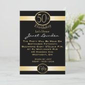 Invitations classiques à la fête du 50e anniversai (Debout devant)