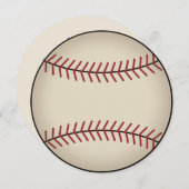Invitations classiques de baseball (Devant / Derrière)
