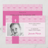 INVITATIONS CLASSY BAPTISM :: jolie 2L (Devant / Derrière)