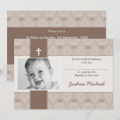 INVITATIONS CLASSY BAPTISM :: jolie 4L (Devant / Derrière)