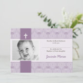 INVITATIONS CLASSY BAPTISM :: jolie 5L (Debout devant)