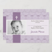 INVITATIONS CLASSY BAPTISM :: jolie 5L (Devant / Derrière)