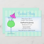 Invitations Cocktail Party. (Devant / Derrière)