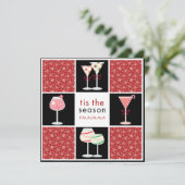 Invitations Cocktail Party pour les fêtes (Debout devant)