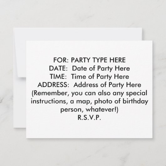 INVITATIONS - Coeur senti (Dos)