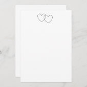 Invitations "Coeurs bloqués" (Devant / Derrière)