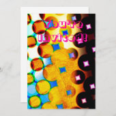 Invitations colorées (Devant / Derrière)