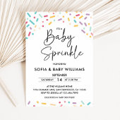 Invitations colorées d'arrosage de bébé