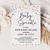 Invitations colorées d'arrosage de bébé