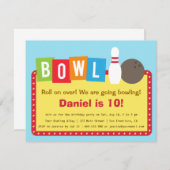 Invitations colorées de fête d'anniversaire de (Devant / Derrière)