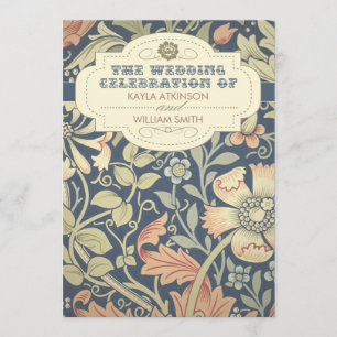 invitations colorées de mariage de typographie