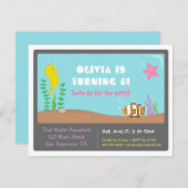 Invitations colorées de partie d'anniversaire de (Devant / Derrière)