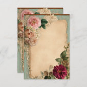 Invitations Colorées Pour Relative & Amis (Devant / Derrière)