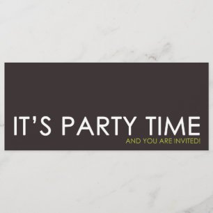 Invitations contemporaines d'anniversaire de temps