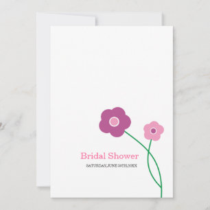 Invitations contemporaines de douches nuptiales fl