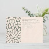 Invitations contemporaines élégantes de mariage (Debout devant)