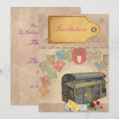 Invitations Coques de voyage (Devant / Derrière)