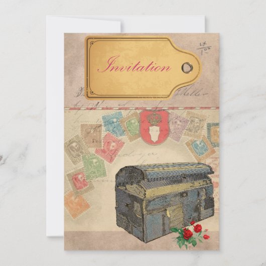 Invitations Coques de voyage (Devant)