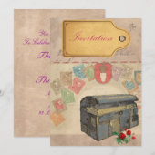 Invitations Coques de voyage (Devant / Derrière)