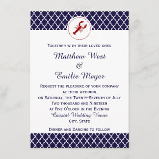 Invitations côtières de mariage de Quatrefoil