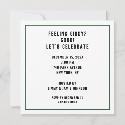 Invitations créatives à Noël (Dos)