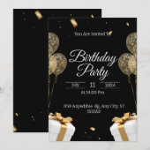 Invitations créatives et uniques à la fête d'anniv (Devant / Derrière)