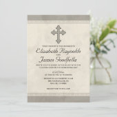 Invitations croisées de mariage de fer (Debout devant)