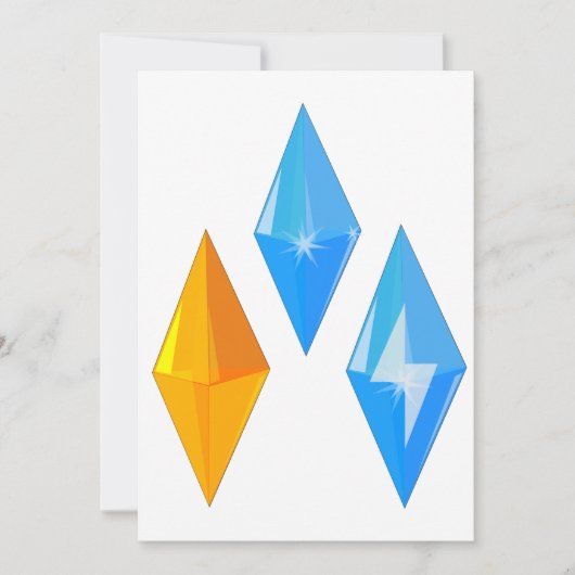 Invitations Crystal Gems (Devant)