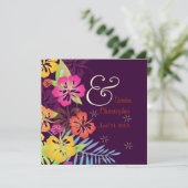 Invitations Custom/Leis/Luau/hibiscusWedding (Debout devant)