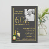 Invitations Customisées à la fête du 60e anniversa (Debout devant)