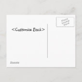 Invitations customisées à la fête Zèbre (Dos)