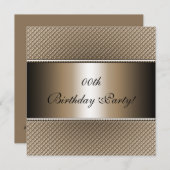 Invitations customisées de fête d'anniversaire (Devant / Derrière)
