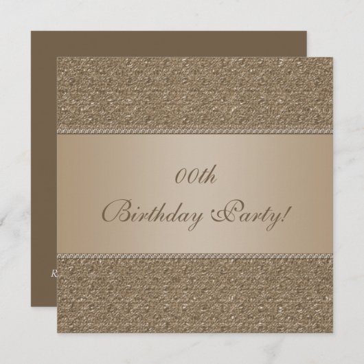 Invitations customisées de fête d'anniversaire (Devant / Derrière)