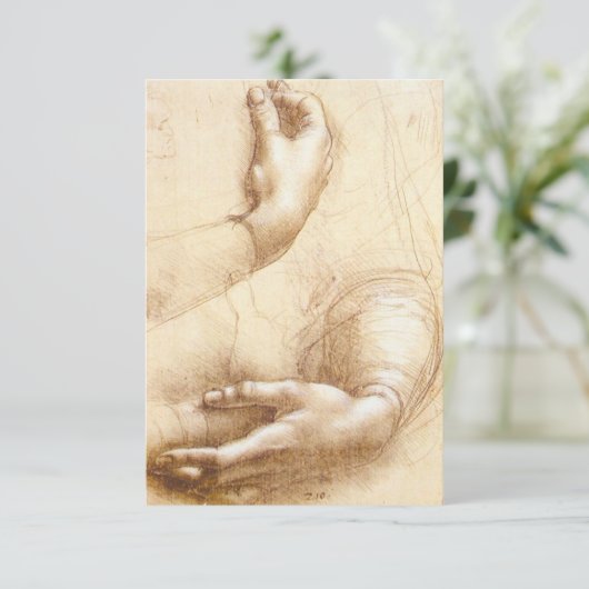 Invitations Da Vinci Hands (Debout devant)