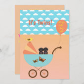 Invitations Dachshund de la fête de révélation de  (Devant / Derrière)