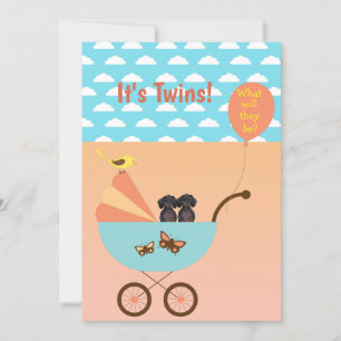 Invitations Dachshund de la fête de révélation de