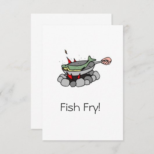 Invitations d'alevins de poisson (Devant / Derrière)