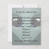 Invitations d'Aliens Personnalisé Cute Alien Art R (Dos)