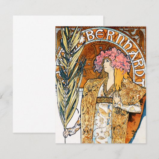 Invitations d'Alphonse Mucha Gismonda (Devant / Derrière)