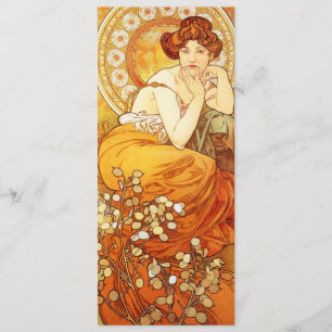 Invitations d'Alphonse Mucha Topaz