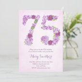 invitations dame 75e anniversaire, invitations lav (Debout devant)