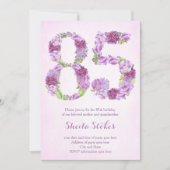 invitations dame 85e anniversaire, invitations lav (Devant)